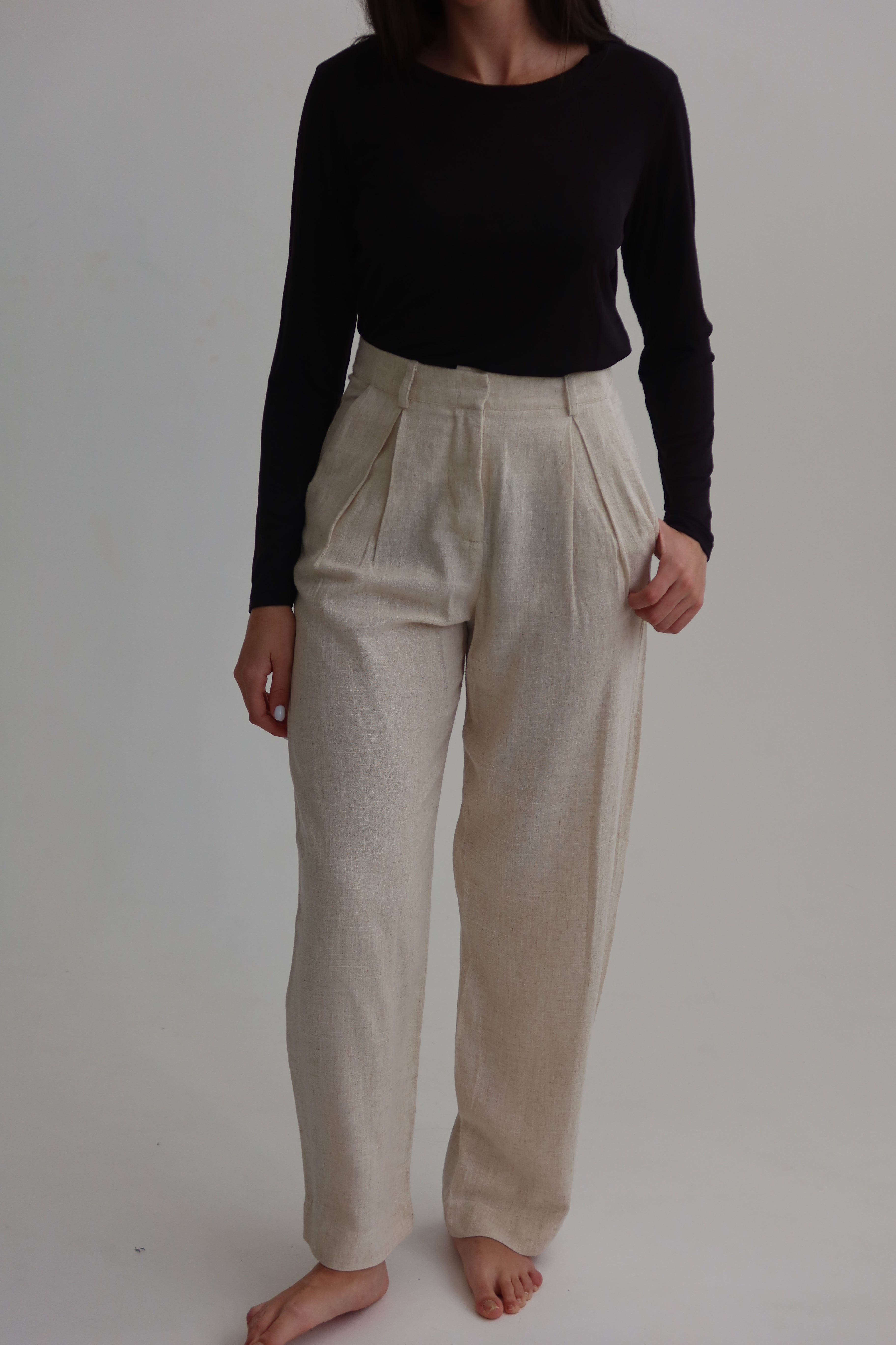 Stone tailored pants