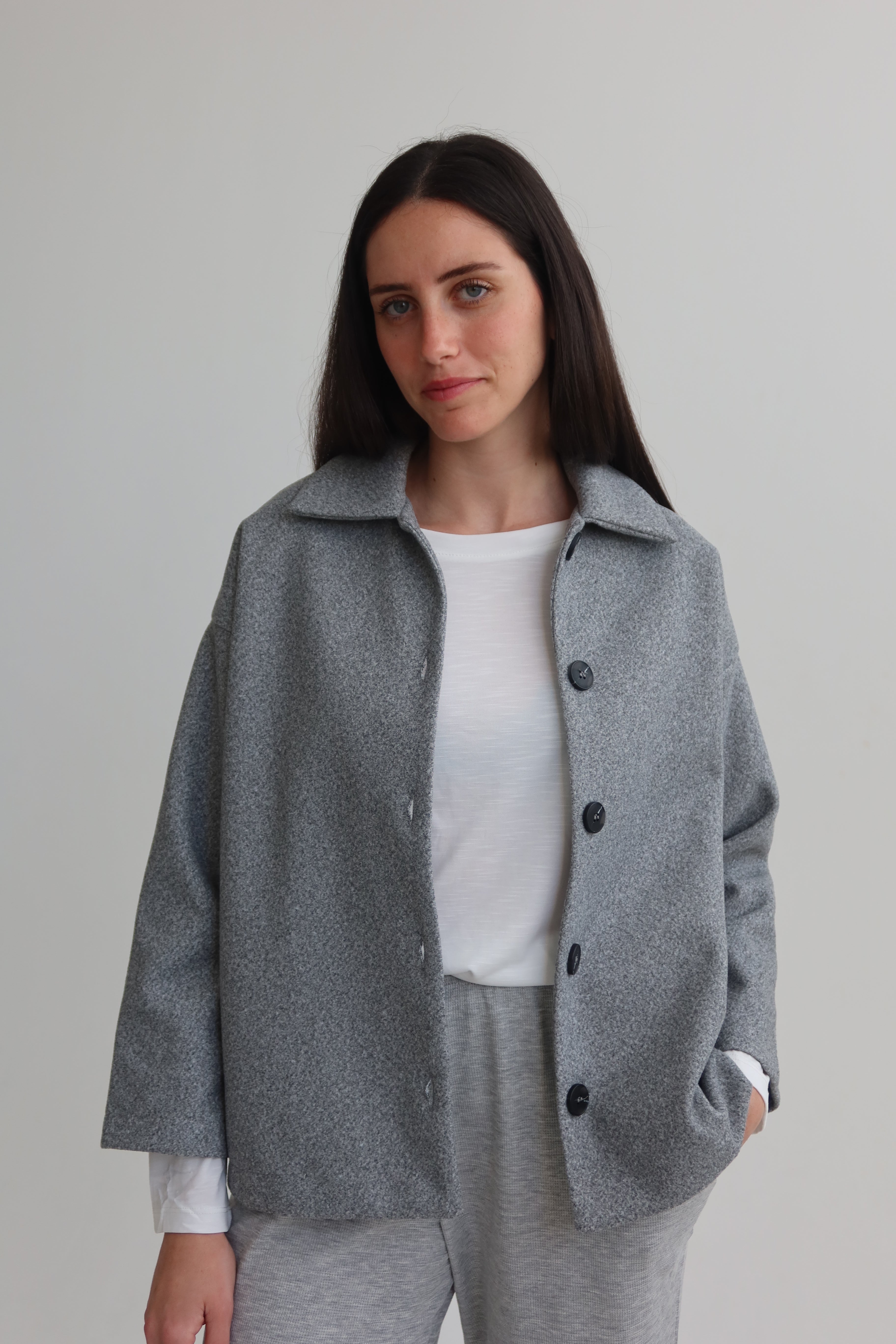 Boxy fit coat